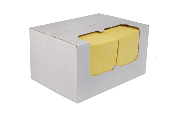 Reinigingsdoek nonwoven 135gr/m² geel, 38x40cm, 100 stuks
