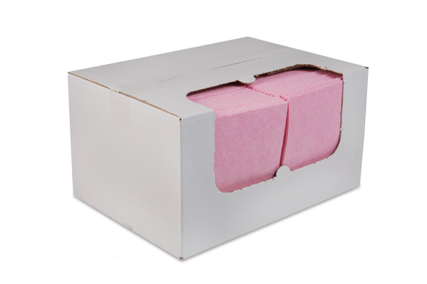 Reinigingsdoek nonwoven 135gr/m² rood, 38x40cm, 100 stuks