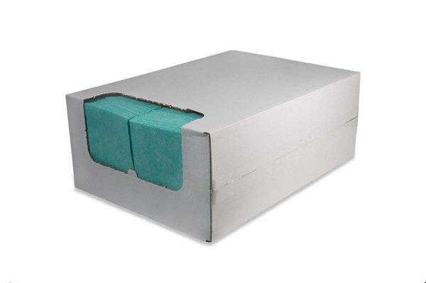 Reinigingsdoek KD135 38x40cm groen, 200 stuks