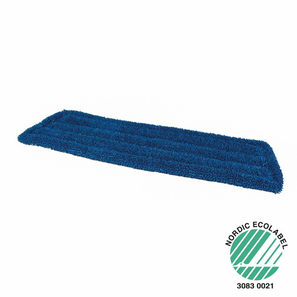 Microvezel vlakmop, set a 5 stuks, 45cm, blauw