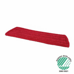 Microvezel vlakmop, set a 5 stuks, 45cm, rood