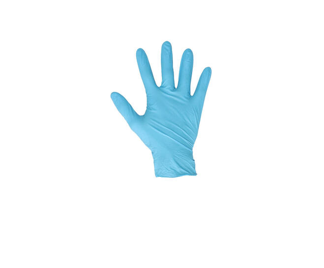 Labogloves nitril 4gr blauw L Doos 10 x 100st Allround ongepoederd