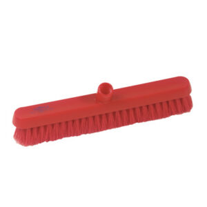 Hillbrush b1082b bezem, smal zacht. Rood