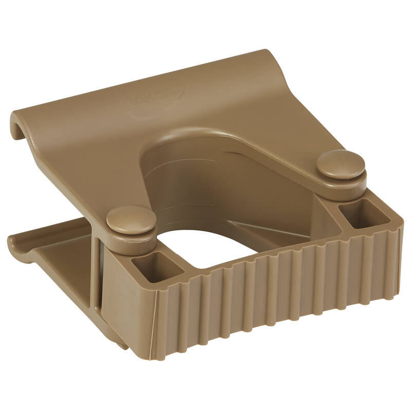 Vikan Hygiene Hi-Flex onderdeel voor ophangsysteem: klemmodule voor rail, bruin