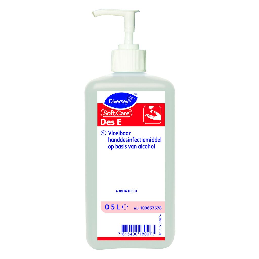 Soft Care Des E H5 (vierkante fles met pompje) 10 x 500 ml