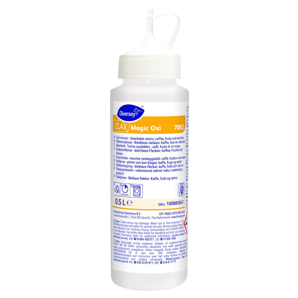 Clax Magic Oxi 70E2 - Bleekbare vlekken o.a. koffie, fruit en rode wijn 4 x 500 ml