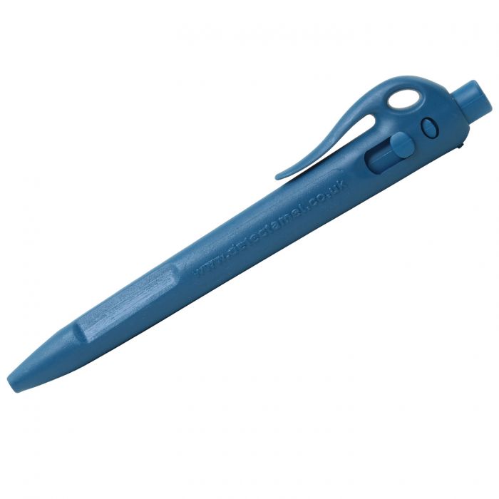 Intrekbare elephant detecteerbare pen, blauw. per stuk