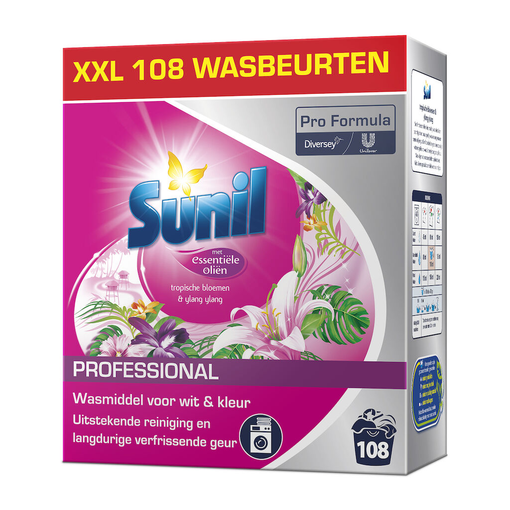 Sunil Pro Formula Waspoeder Tropische Bloemen & Ylang Ylang 7.56kg