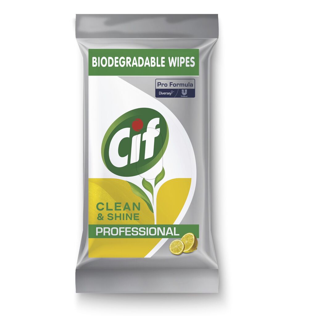 Cif Pro Formula Clean & Shine Multifunctionele Reinigingsdoekjes 4 x 100 stuks