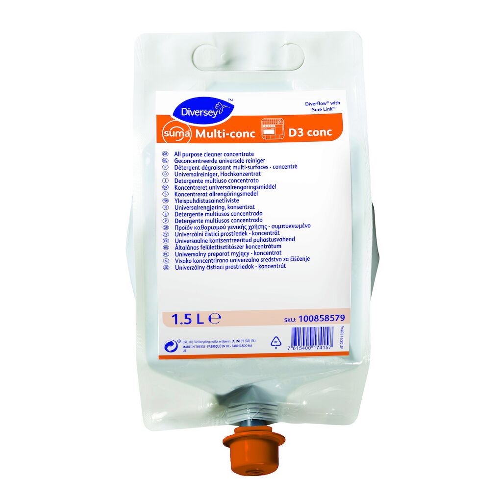 Suma Multi D3 conc - Diverflow met Sure Link 4 x 1,5 l