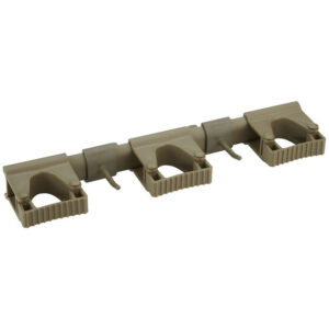 Vikan Hygiene Hi-Flex ophangsysteem met 3 rubber band klemmen en 2 haken, bruin, 420mm