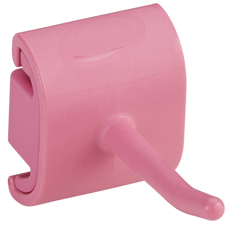 Vikan Hygiene enkele haak voor Hi-Flex ophangsysteem, roze, 41,5mm