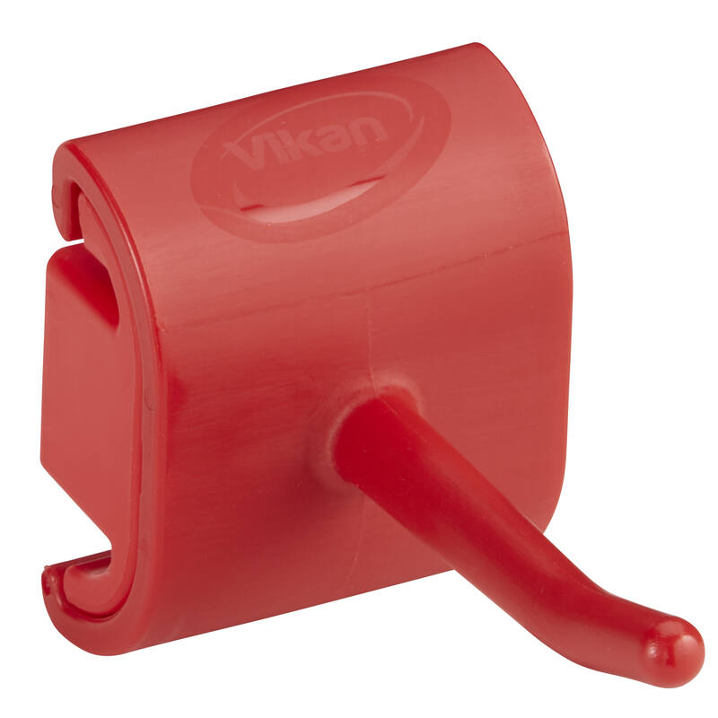 Vikan Hygiene enkele haak voor Hi-Flex ophangsysteem, rood, 41,5mm