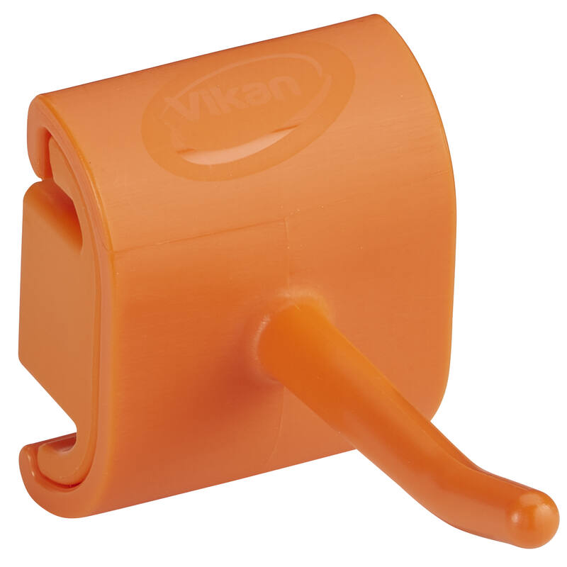 Vikan Hygiene enkele haak voor Hi-Flex ophangsysteem, oranje, 41,5mm