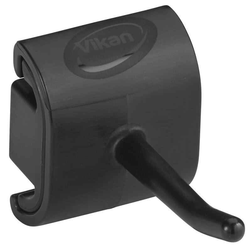 Vikan Hygiene enkele haak voor Hi-Flex ophangsysteem, zwart, 41,5mm