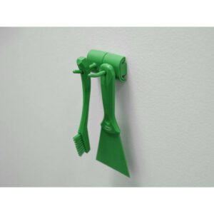 Vikan Hygiene dubbele haak voor Hi-Flex ophangsysteem, groen, 83mm,