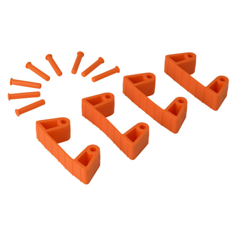 Vikan Hygiene aanvulset klemmen, oranje, full colour, 4 klemmen/8 pinnen