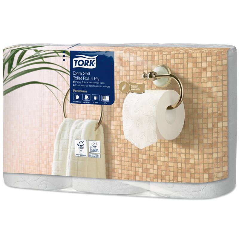Tork extra zacht traditioneel toiletpapier, 4 laags, 188 meter, 42rol per pak