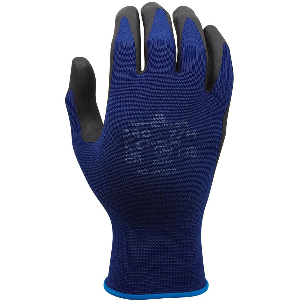 Showa 380 handschoen, blauw/zwart Maat L