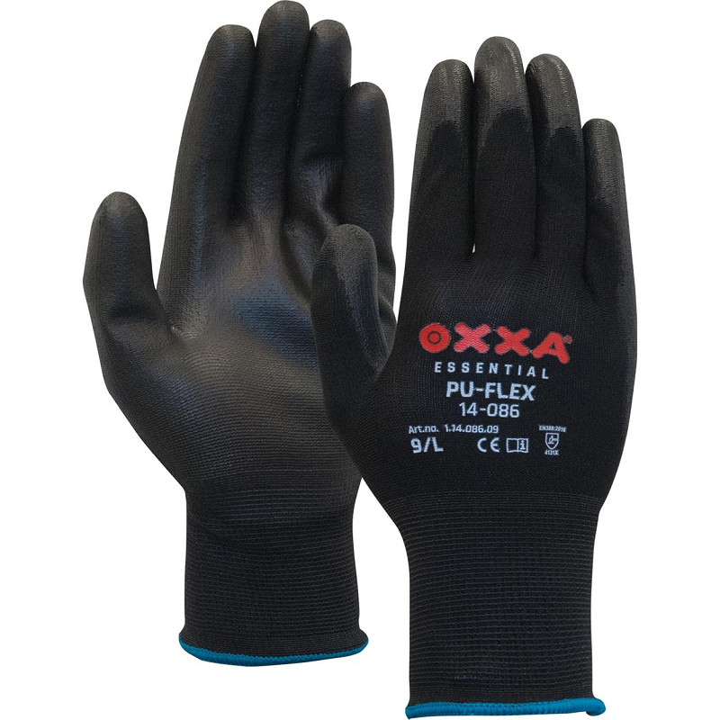 OXXA® PU-Flex 14-086 handschoen, zwart, maat 6/XS