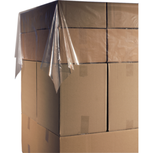 Topvellen 150x180 cm 30 mµ transparant 300 stuks per rol 300 stuks per rol