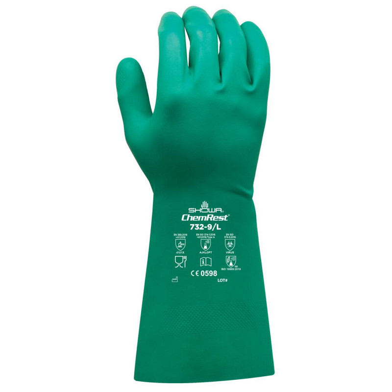 Showa 732 nitril groen, maat 10/XL