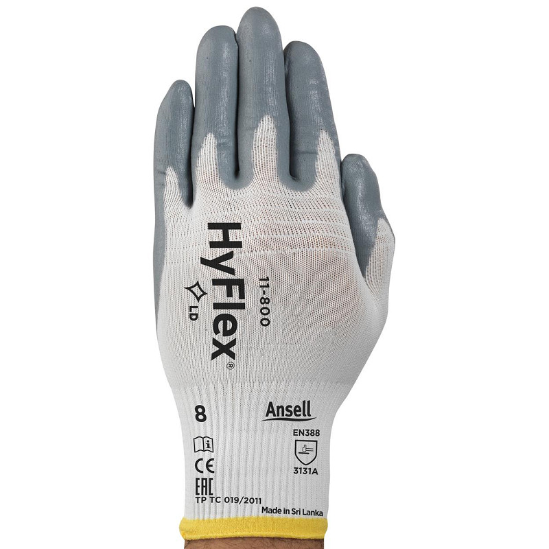 Ansell Hyflex 11-800 grijs, mt 10