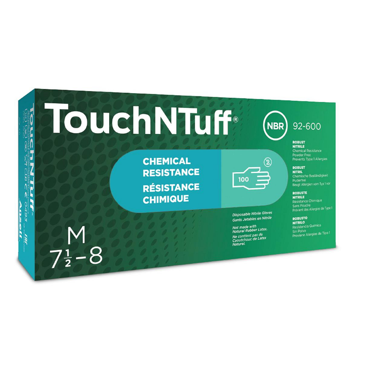Ansell TouchNTuff 92-600 handschoen, 100 stuks , maat 8,5/9 240mm