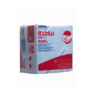 WypAll® sopdoek X80 Plus Hydroknit® ¼-vouw 1-laags blauw 345x335cm 8x30st