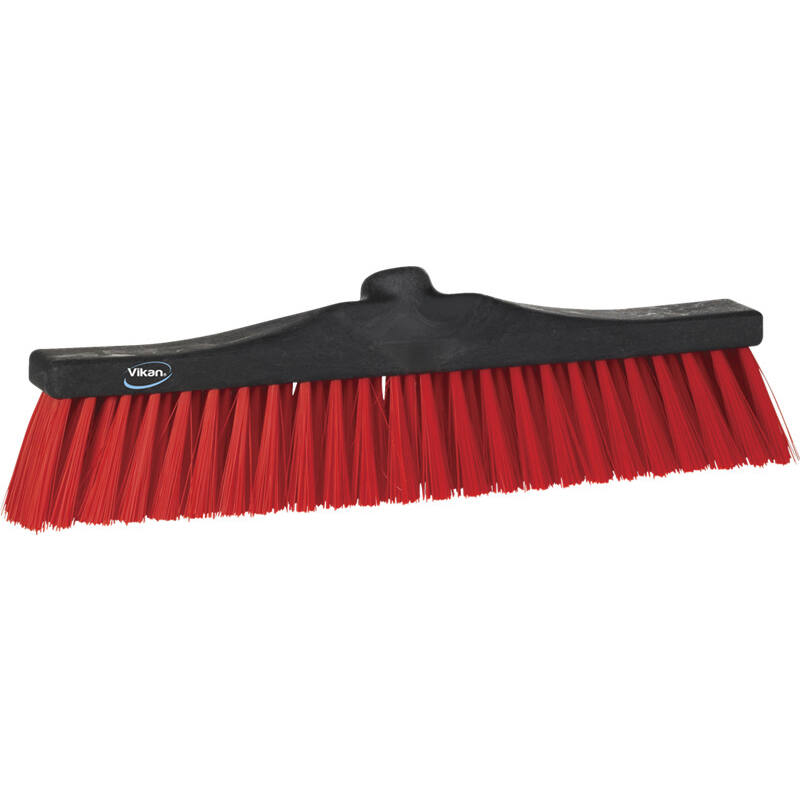 Vikan Classic lichtgewicht veger, harde rode pvc vezels, 440mm
