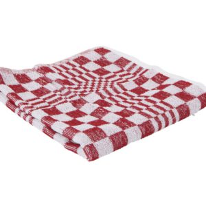 Keukendoek blok ca. 50x50 cm rood set à 3