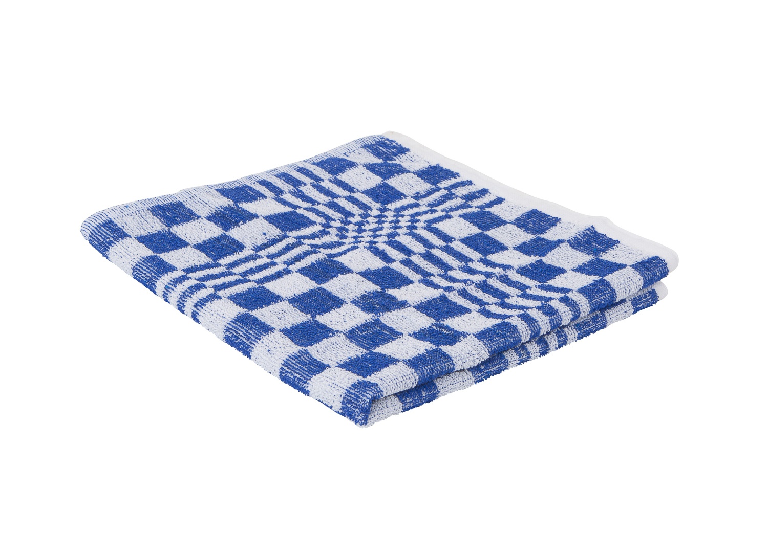 Keukendoek geblokt, blauw, 3 stuks, 50x50