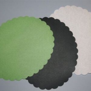 Meatsaver papier ovaal zwart 100x130mm, 1000 stuks