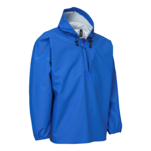 Elka regenjas PVC/polyester blauw, maat M