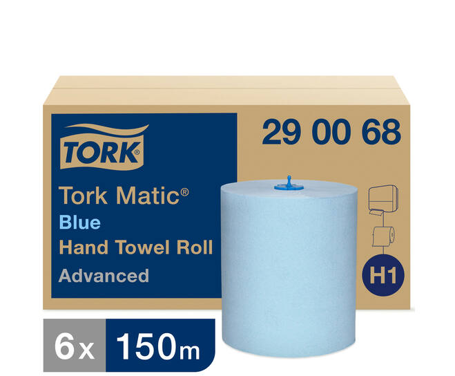 Tork Matic® Handdoekrol Advanced blauw 2-laags, 6x150m