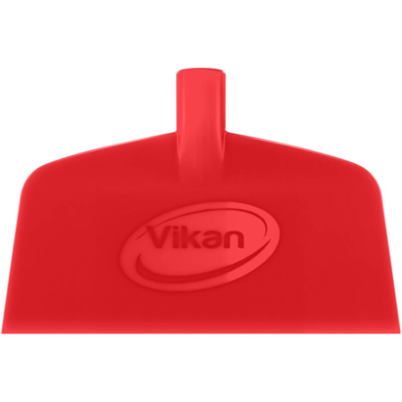 Vikan Hygiene vloerschraper, rood, afgerond flexibel rvs blad: 260mm