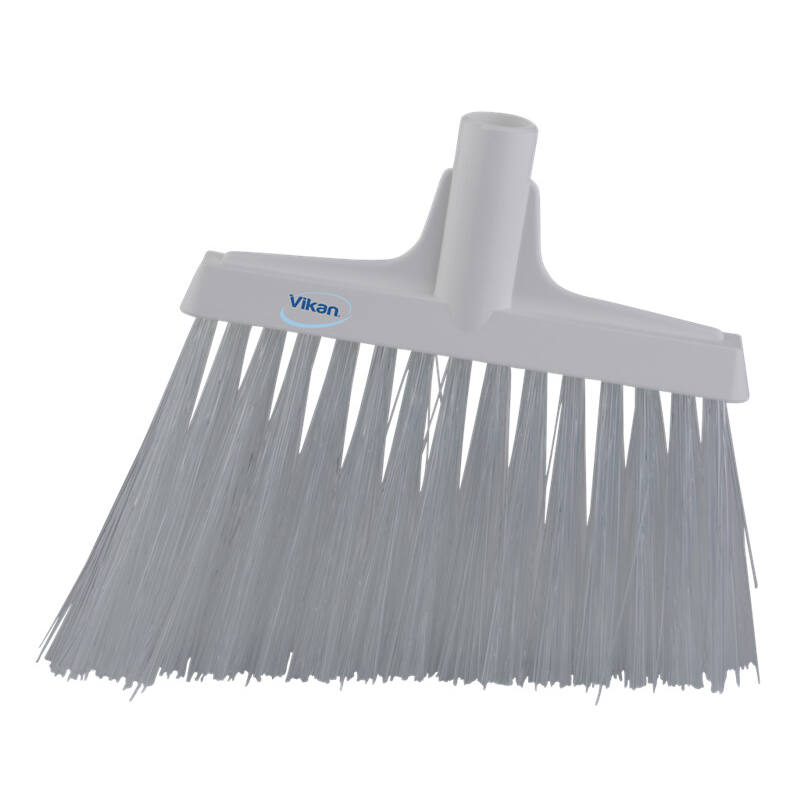 Vikan Hygiene hoekbezem, wit, extra harde lange schuine vezels, 290mm