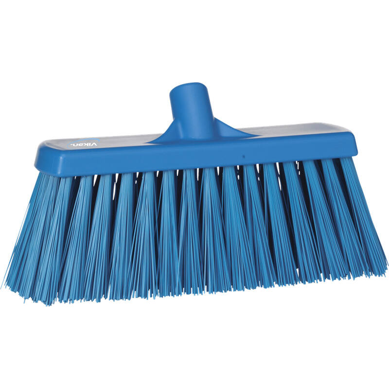 Vikan Hygiene bezem, blauw, extra harde vezels, 330mm