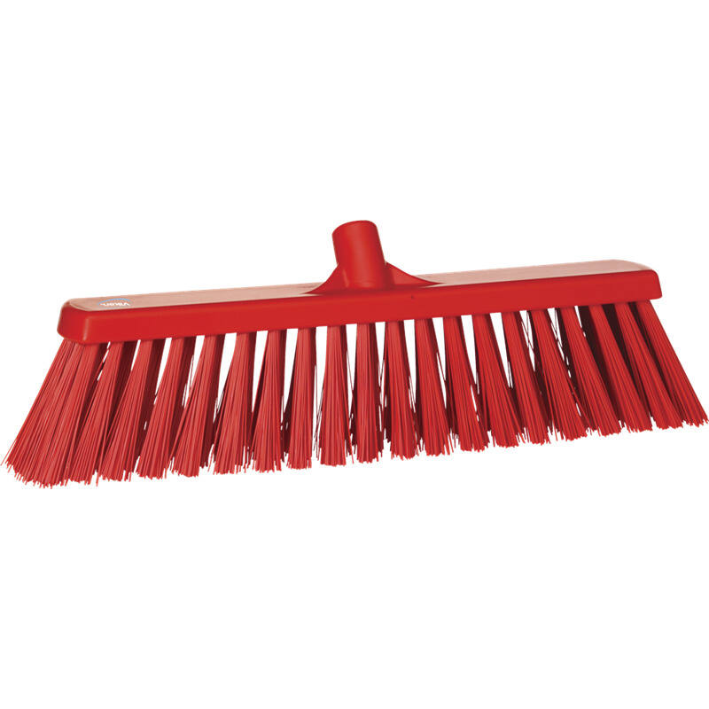 Vikan Hygiene bezem, rood, extra harde vezels, 530mm