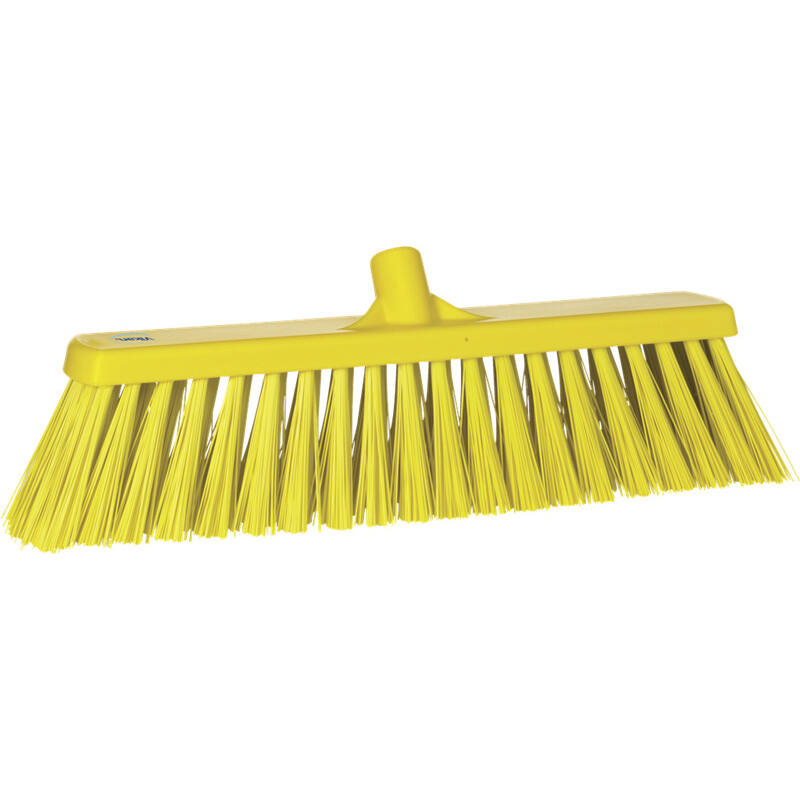 Vikan Hygiene bezem, geel, extra harde vezels, 530mm