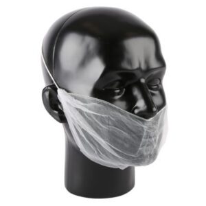 Baardmasker Micromesh XL,wit, detecteerbaar, 200 stuks