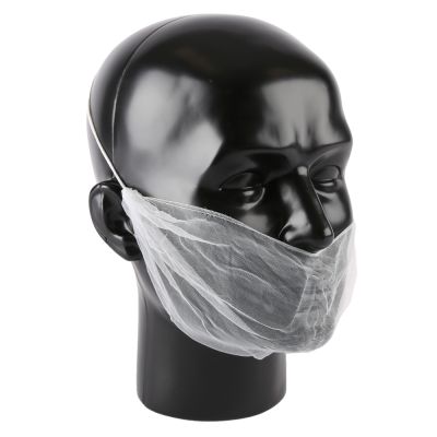 Baardmasker Micromesh XL,wit, detecteerbaar, 200 stuks