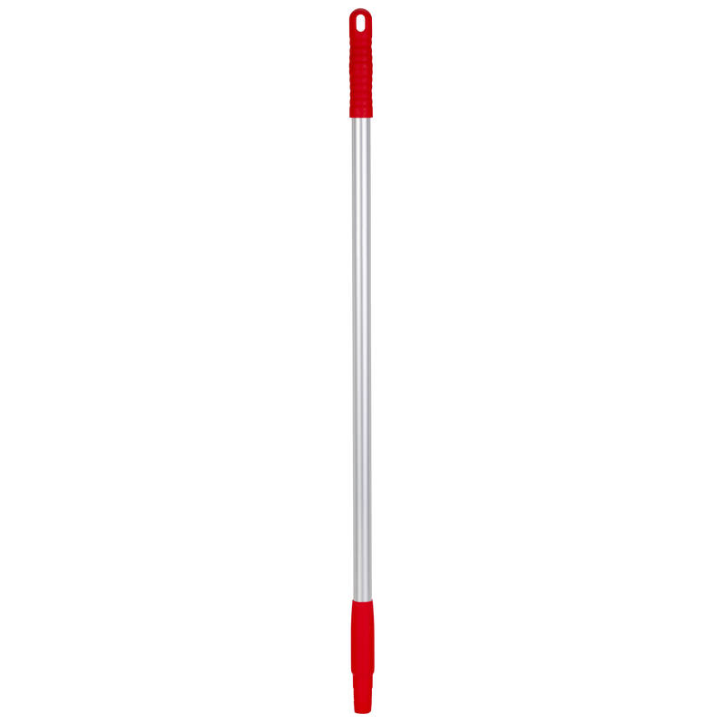 Vikan Hygiene aluminium steel, 840mm, Ø22mm, rood, met schroefdraad