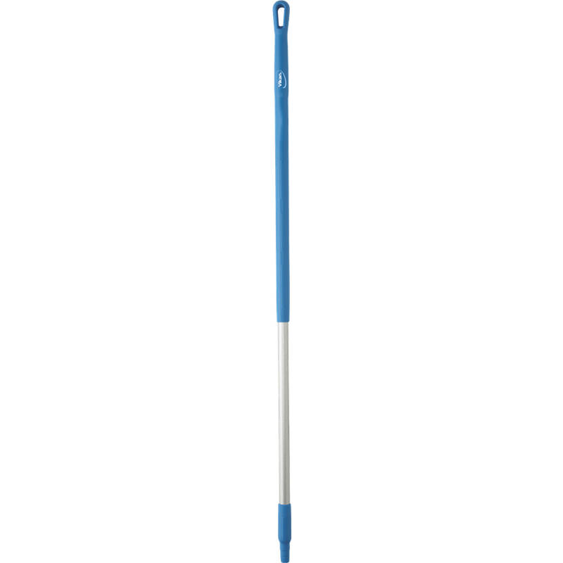 Vikan Hygiene aluminium steel, 1310mm, Ø31mm, blauw, ergonomisch