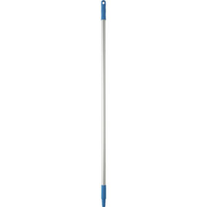 Vikan Hygiene aluminium steel, 1260mm, Ø25mm, blauw, met schroefdraad
