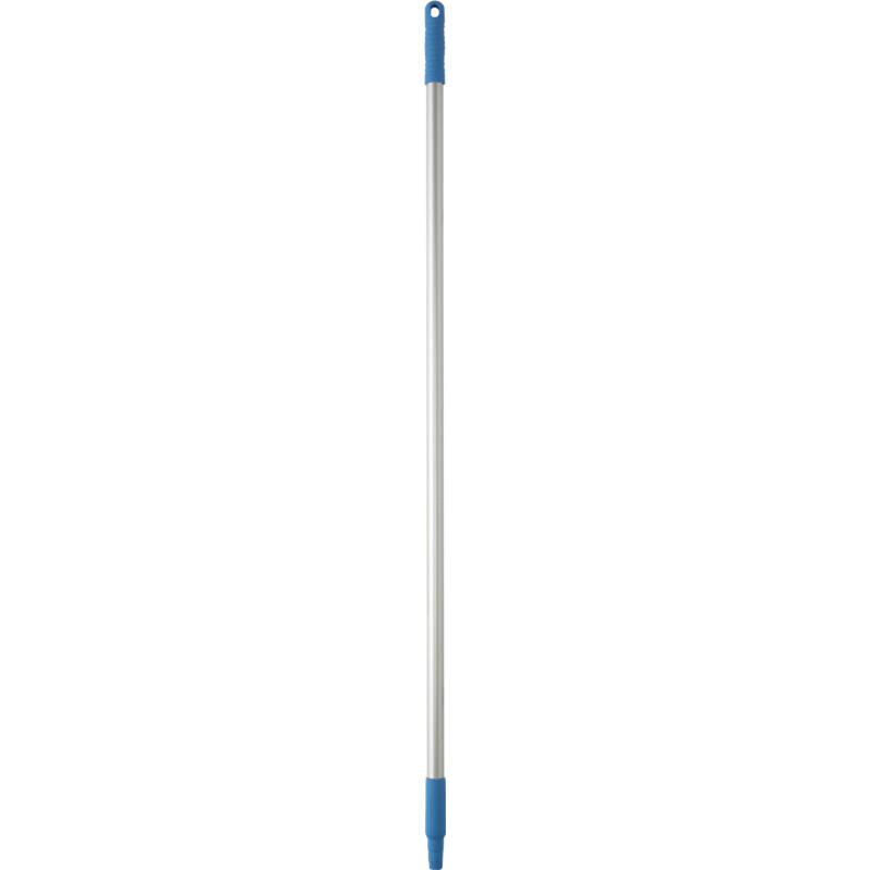 Vikan Hygiene aluminium steel, 1260mm, Ø25mm, blauw, met schroefdraad