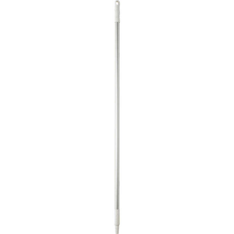 Vikan Hygiene aluminium steel, 1260mm, Ø25mm, wit, met schroefdraad