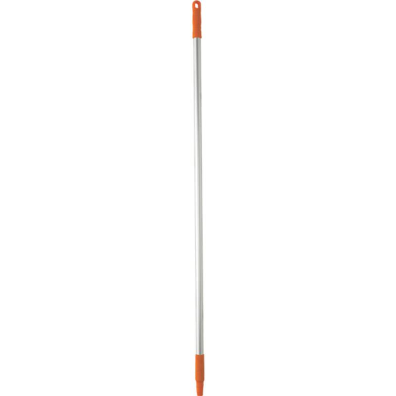 Vikan Hygiene aluminium steel, 1260mm, Ø25mm, oranje, met schroefdraad