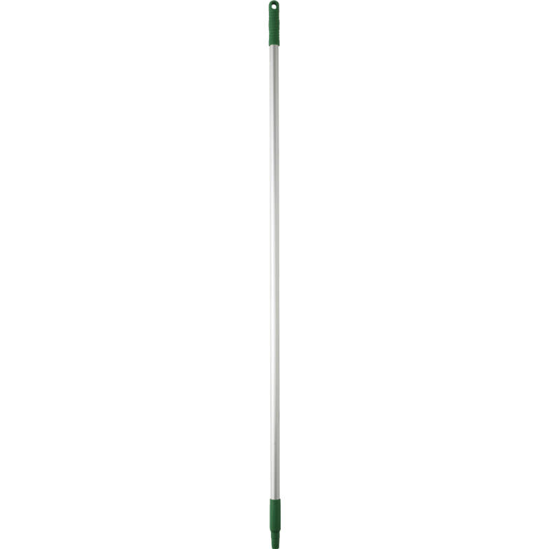 Vikan Hygiene aluminium steel, 1460mm, Ø25mm, groen, met schroefdraad