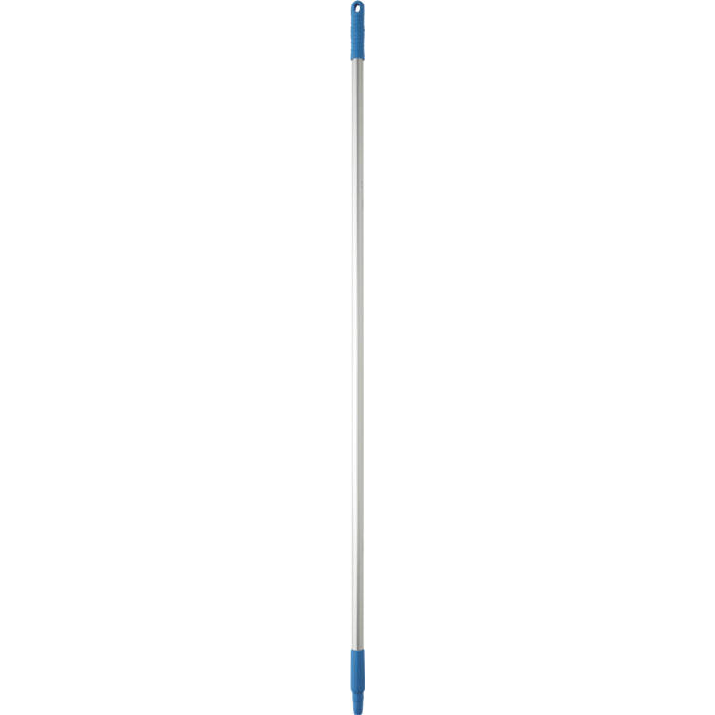Vikan Hygiene aluminium steel, 1460mm, Ø25mm, blauw, met schroefdraad
